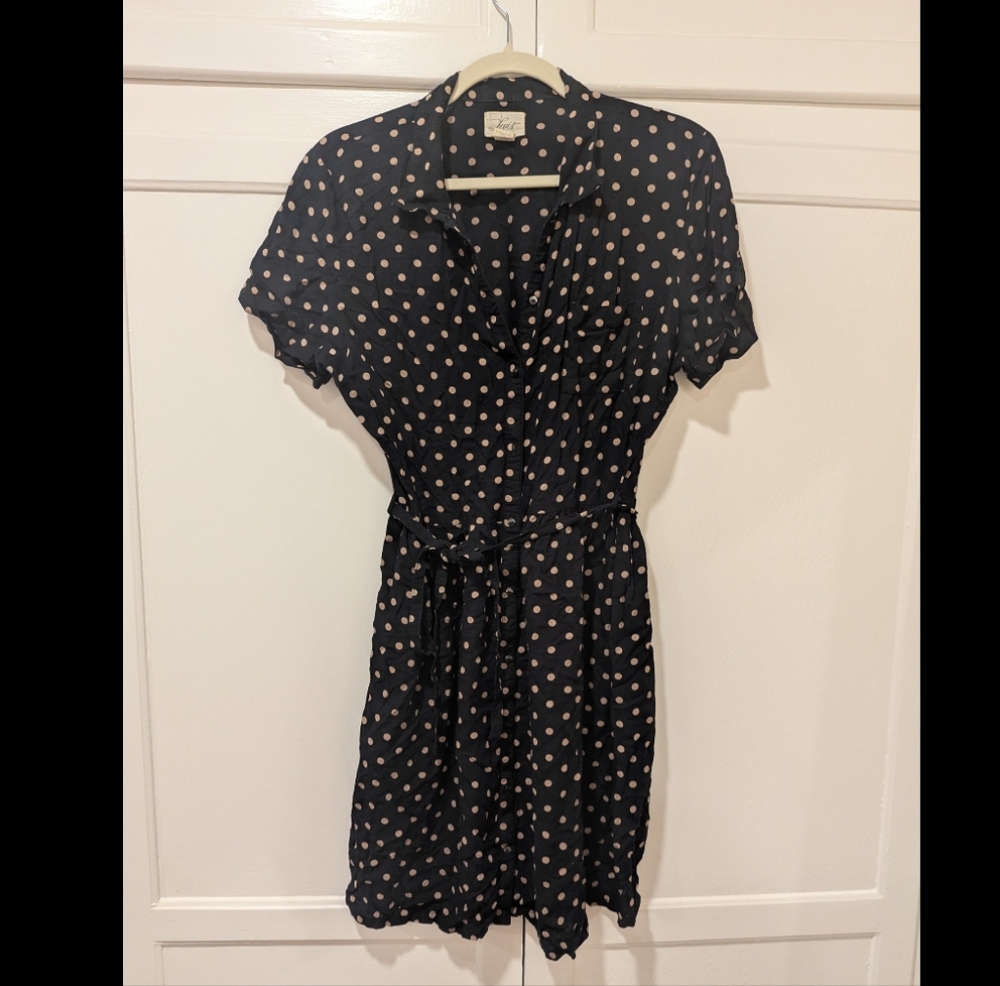 Levi's Black and Tan Polkadot Sundress